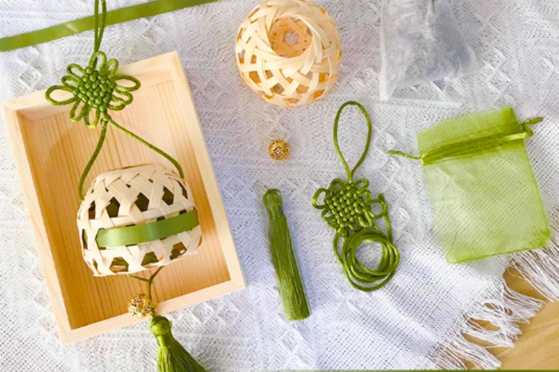 dragon boat bamboo perfume pouch making